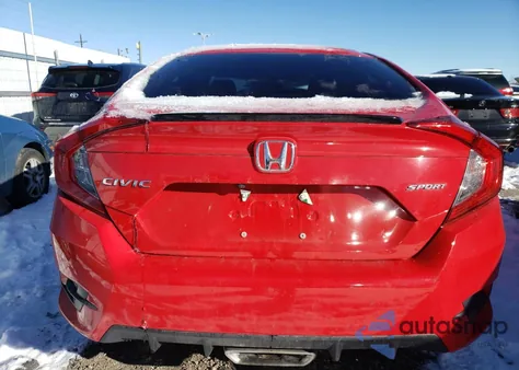 2019 Honda Civic Sport z USA, uszkodzony, nr VIN 2HGFC2F85KH500102